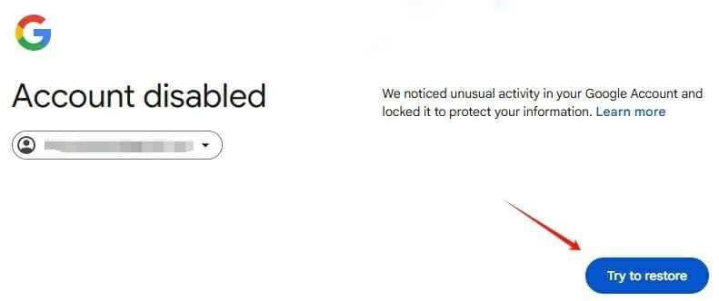 谷歌账号异常使用辅助邮箱接码恢复教程